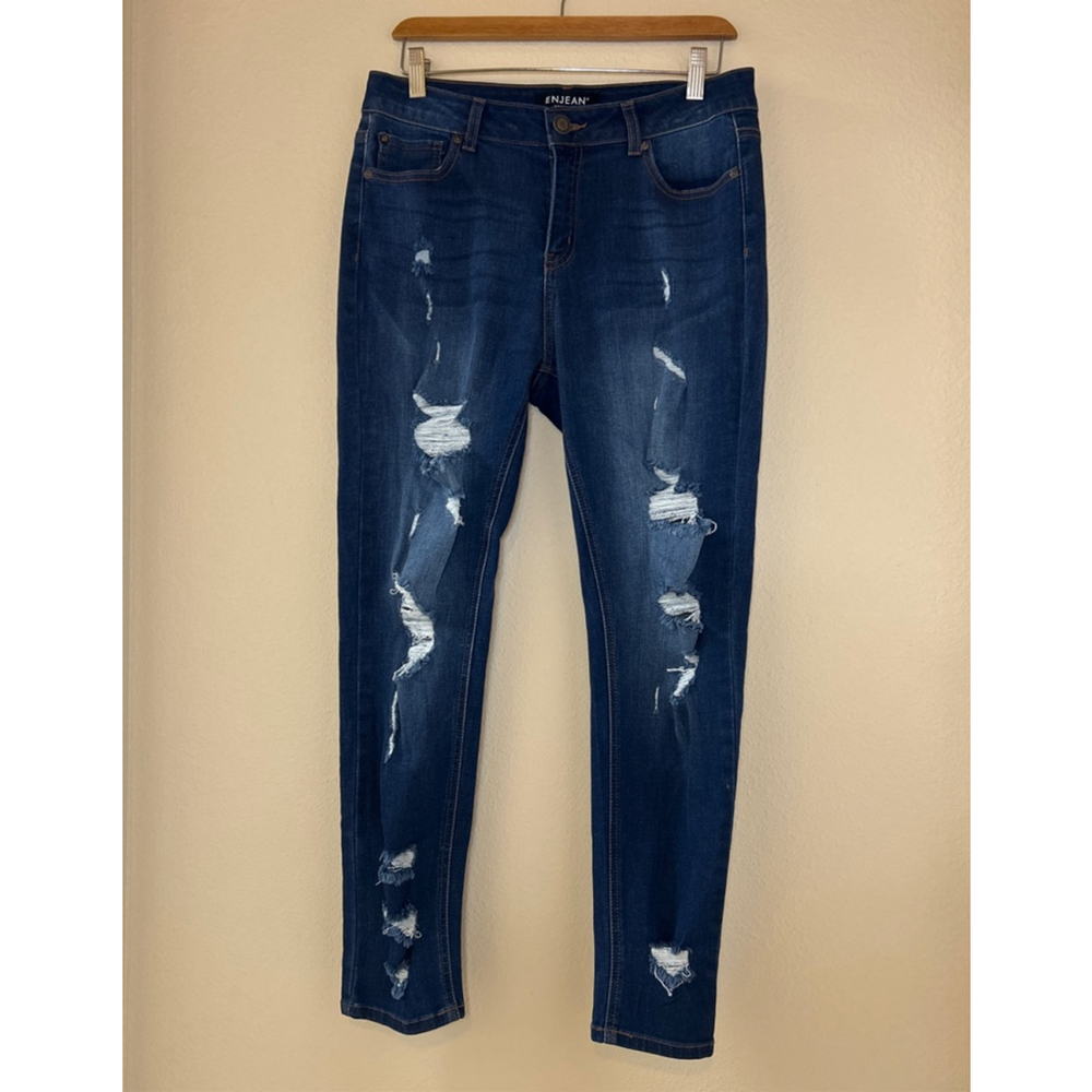 Enjean Denim Co Women's Size 11 Distressed Skinny Jeans